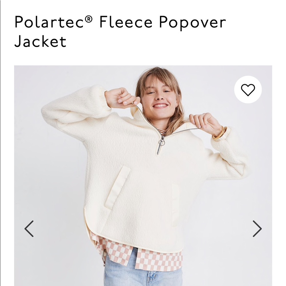 Madewell Polartec Fleece Popover Jacket